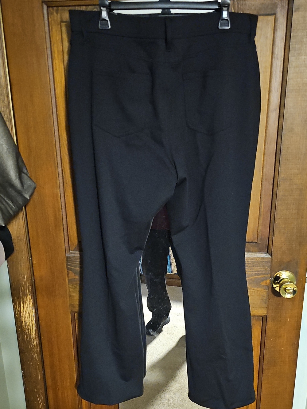 Simply Vera Vera Wang Black Stretch Straight-Leg Trousers